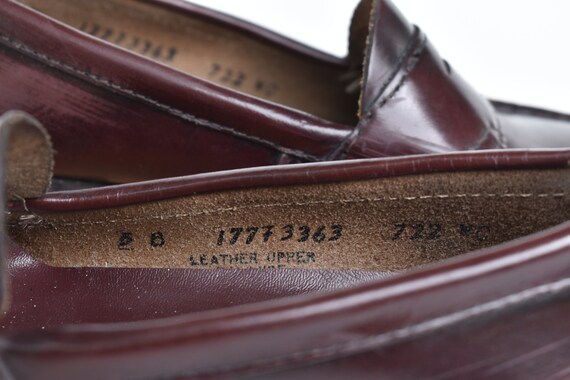 Vintage GH Bass Penny Loafers Burgundy Leather Womens… - Gem