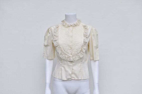 frilly victorian blouse