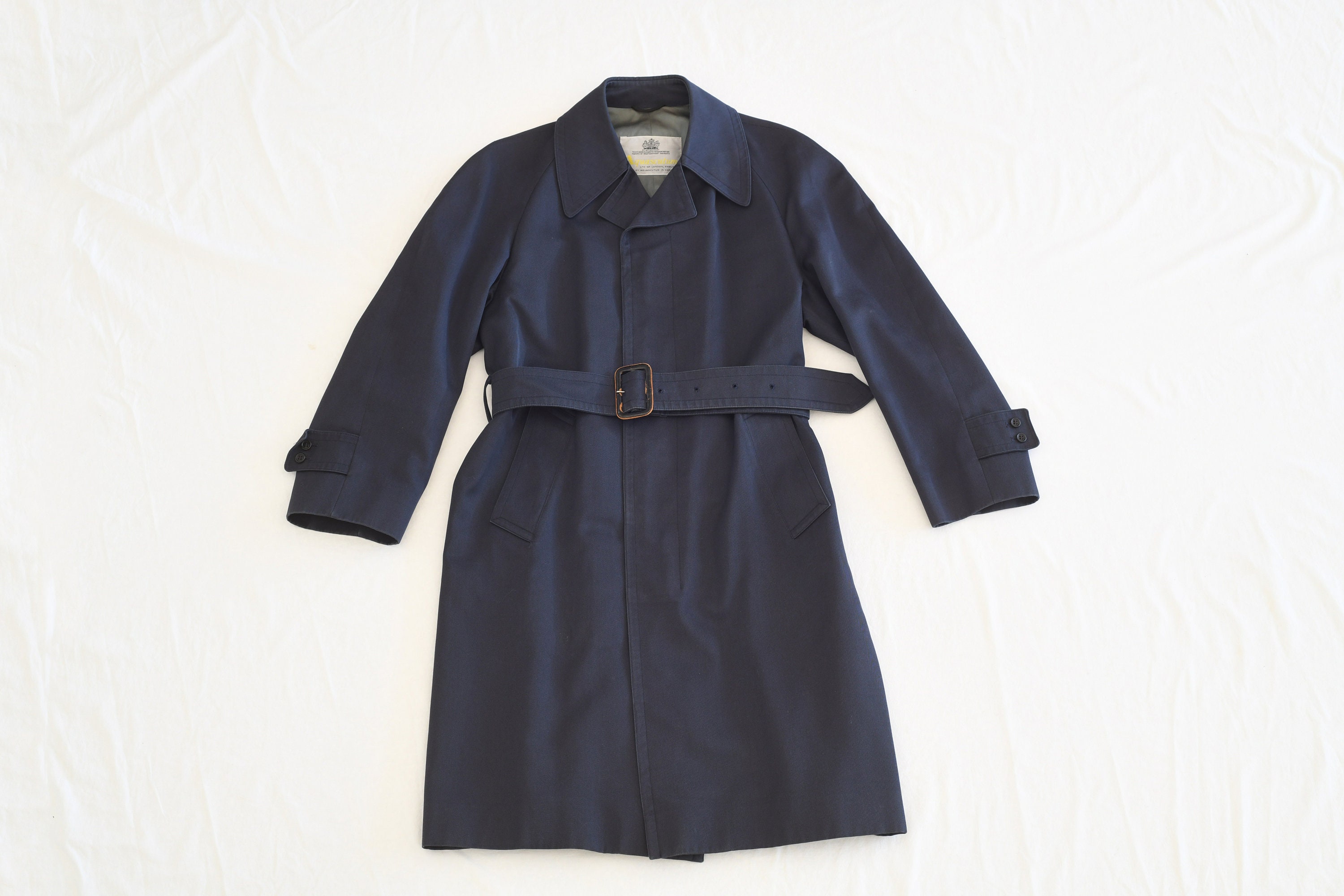 Aquascutum navy top trench coat