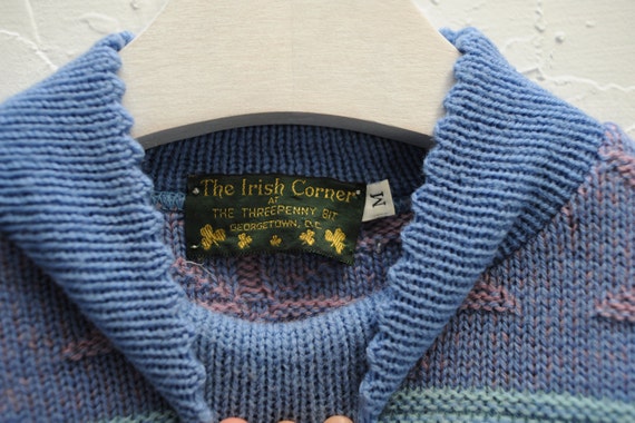 Vintage The Irish Corner 100% Pure Wool Pastel Wi… - image 4