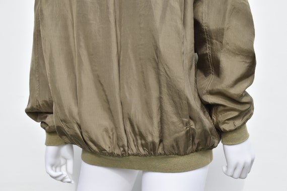 Vintage 100% Silk Bomber Style Jacket by Robert S… - image 6