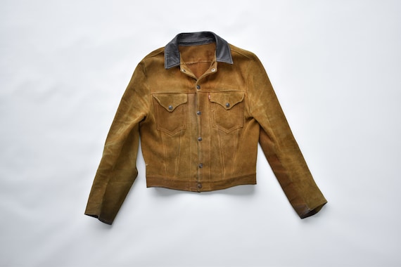 Vintage Rare 60's Big E Levi's Leather Western Trucker Vintage Rare 60's Big E Levi's Leather Western Trucker