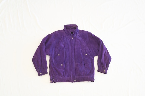 purple suede jacket