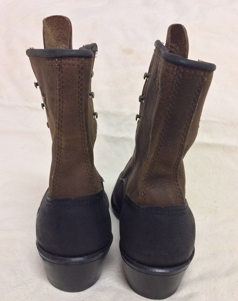 Vintage Laredo Two Tone Leather Roper Boots Made in USA Womens Etsy