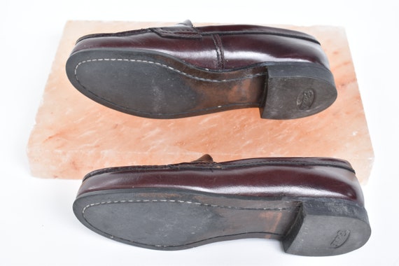 Vintage GH Bass Penny Loafers Burgundy Leather Womens… - Gem
