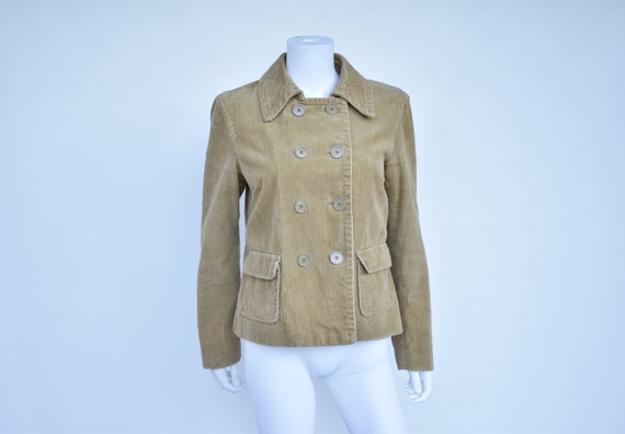 Vintage Gap Corduroy Double Breasted Chore Jacket… - image 2