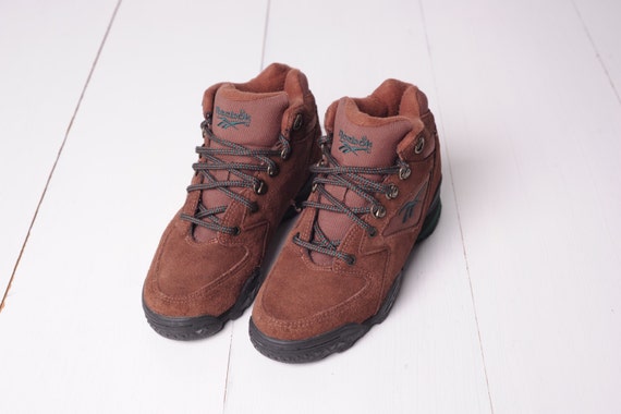 reebok high tops 80s mens brown
