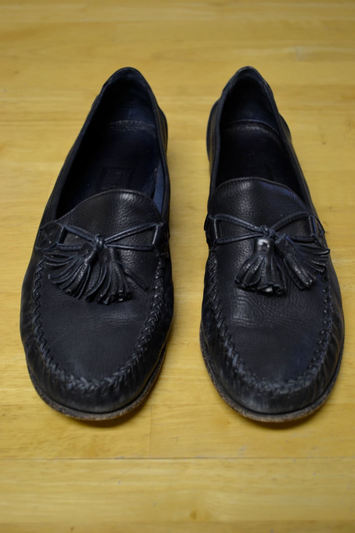 cole haan navy blue loafers