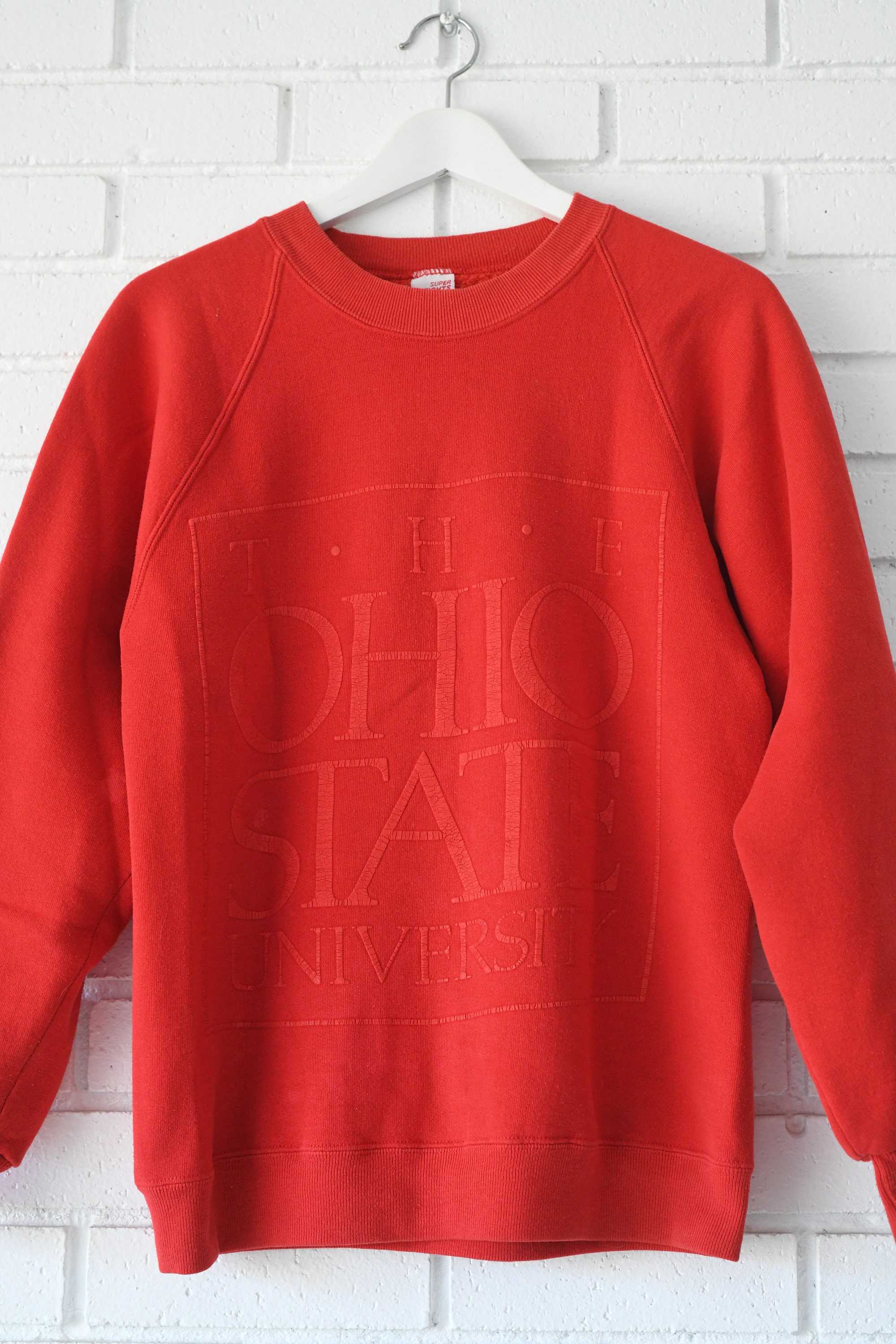 期間限定セール Raglan University State Ohio Vintage Sweatshirt by Made トップス