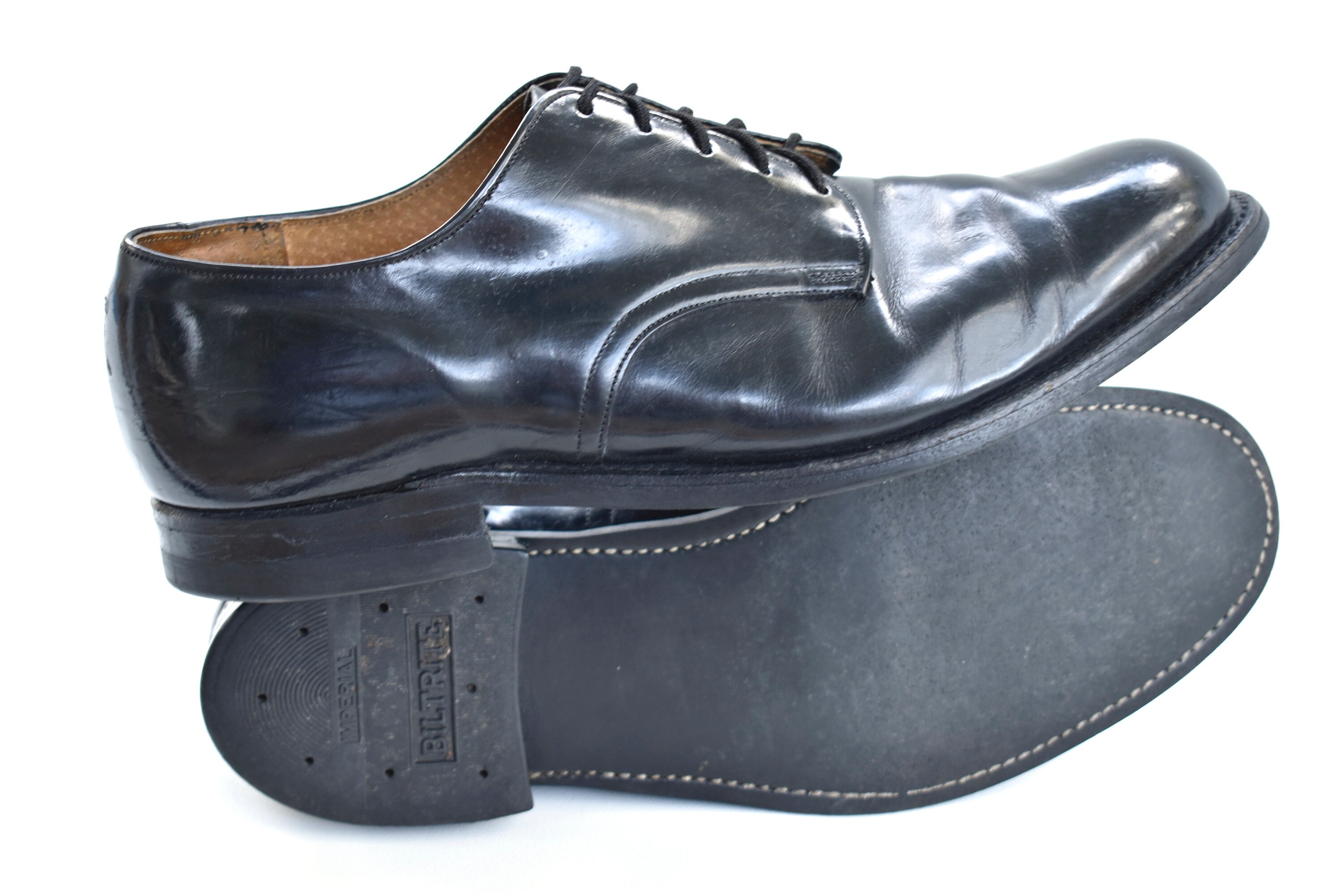 Vintage 1984 International Shoe Co Patent Leather Combat Vintage 1984 International Shoe Co Patent Leather Combat