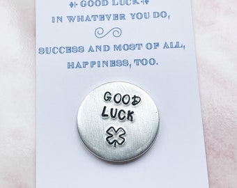 Good Luck Token, Pocket Token, Friendship Token, Pocket Hug, Good Luck Coin, Good Luck Exam Gift, Good Luck New Job, Luck Gift For Friends