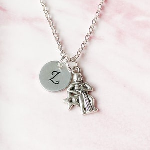Aquarius Necklace, Initial Necklace, Aquarius Zodiac Necklace, Aquarius Jewelry, Birthday Gift For Her, Zodiac Jewelry, Aquarius Gift