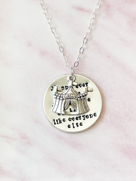 Stamped clearance pendant necklace