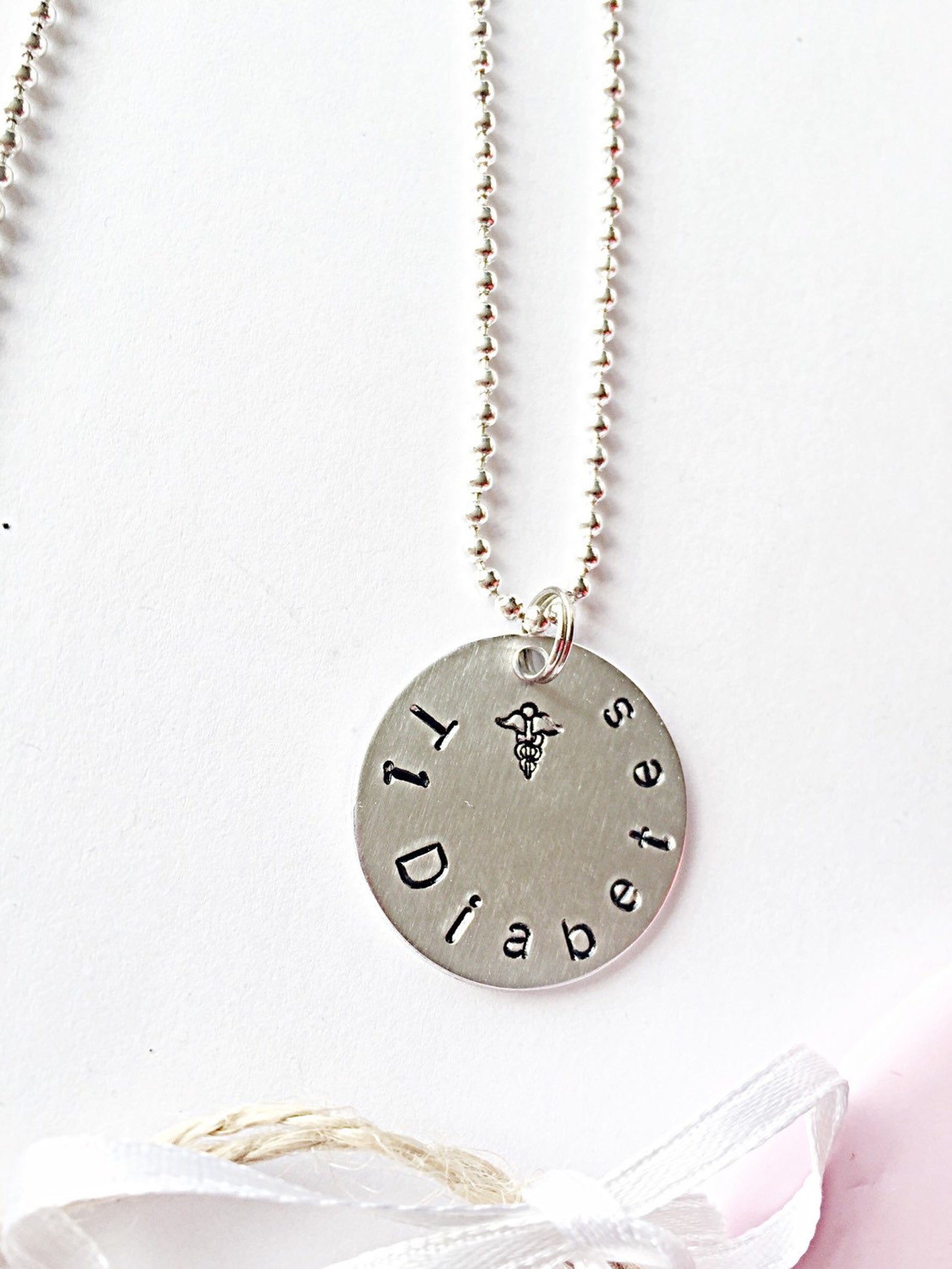 Diabetes Type 1 Necklace Diabetic Necklace Medical Id Etsy