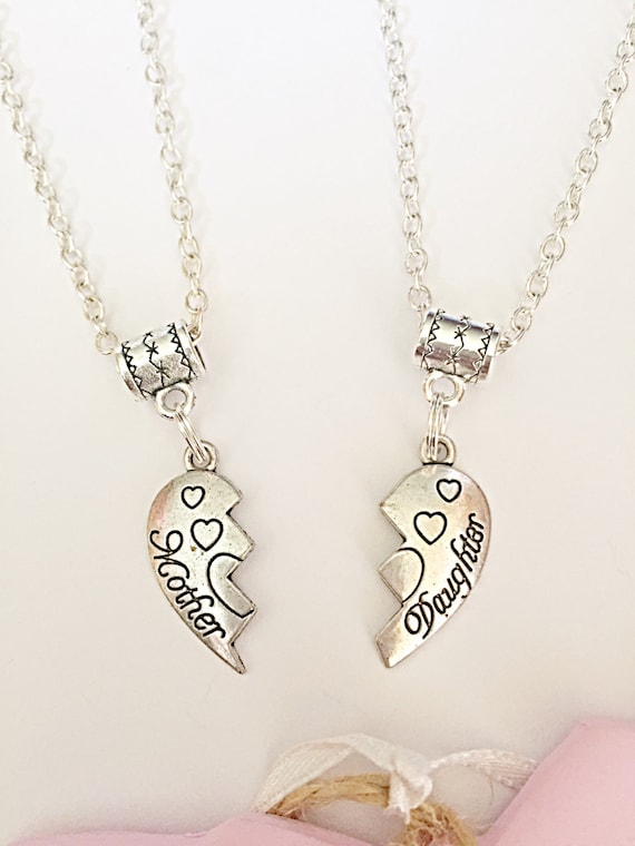 Matching Mother Daughter Necklaces Mother Daughter Necklaces Matching Necklaces Mum Daughter Necklaces Mum Daughter Jewellery Etsy