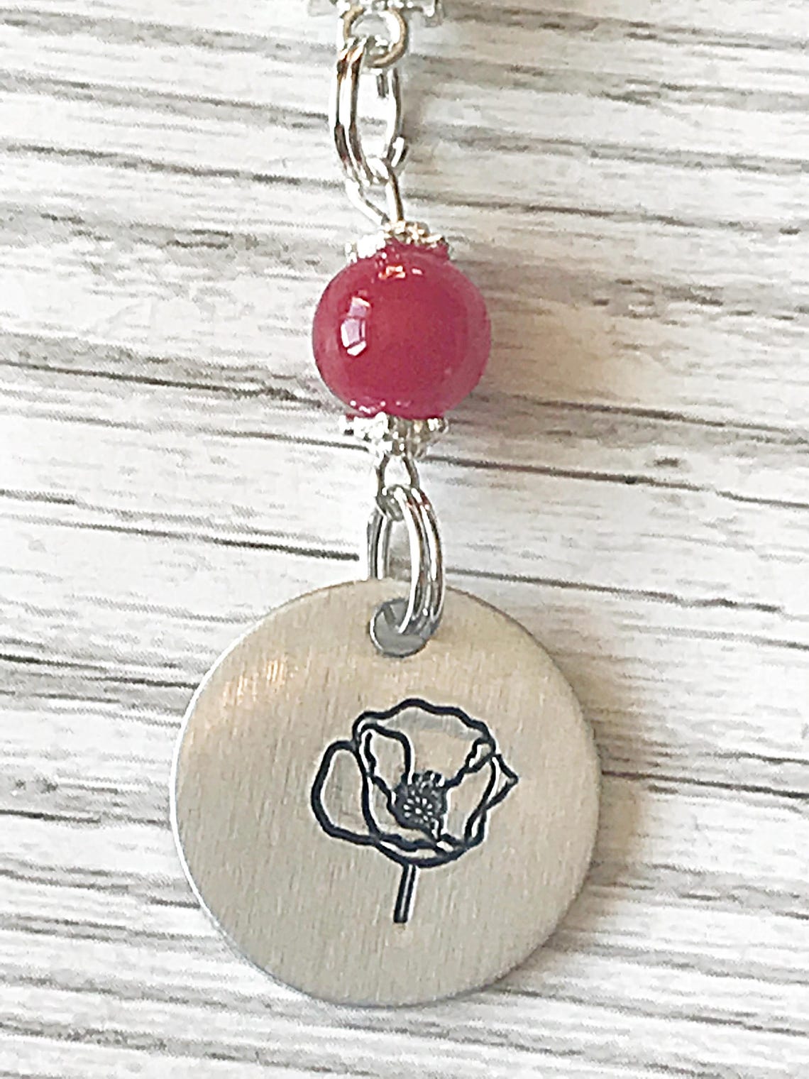 Love poppy horn necklace Clearance