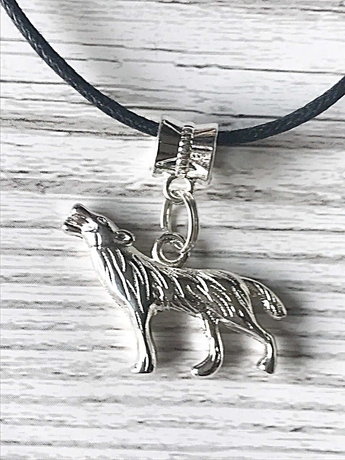 Wolf Bracelet Adjustable Bracelet Cord Bracelet Wolf Etsy UK