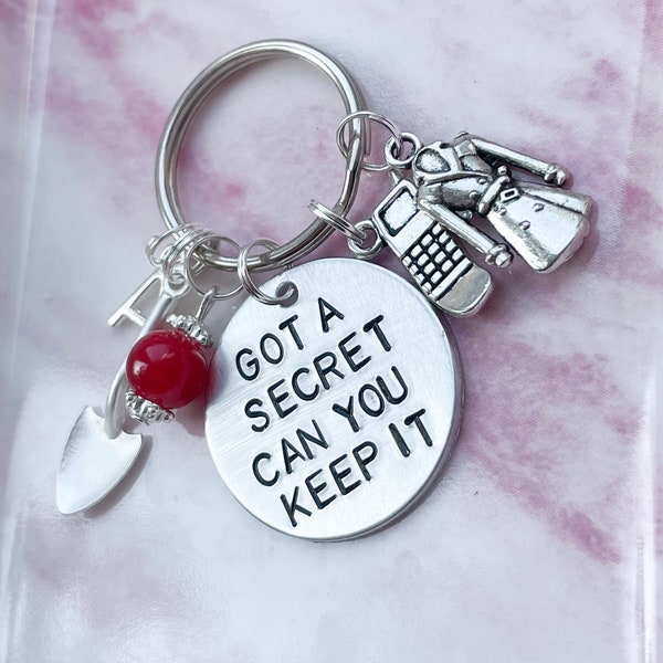 Got A Secret Keyring, Got A Secret Can You Keep It Keychain, PLL Keyring, PLL Quote Keyring, Hand Stamped Keyring, Gift For Women