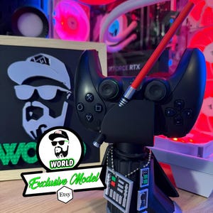 Support manette/sabre laser universel - Main homme brique Vilain des étoiles Fan Art