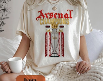 Camiseta de campeón del Arsenal, camiseta vintage de regalo para aficionados del Arsenal, sudadera divertida del Arsenal, sudadera con capucha estampada de Saka Odegaard, regalo para aficionados al fútbol