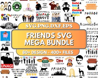 Friends Svg Bundle, Friends Png, Friends Font, Movie Clipart, Cricut Design, Digital Download, Svg for silhouette, Central Perk Dxf, Svg