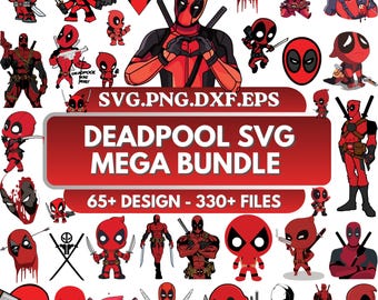 SuperHero SVG Bundle, Dead Svg, Cartoon Svg, Pool Svg, Dead Clipart, Cricut & Silhouette, Digital Vector Cut Files, Layered Item