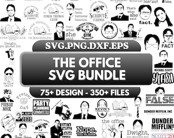 Funny Tv Show Clipart, Office SVG Bundle, Cutting Files for Cricut, Movie Svg, Office Downloads, Svg, Png, Pdf, Eps, Dxf
