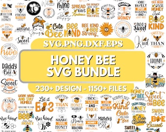 Bee Svg Bundle, Honey Bee Svg, Cute Bee Svg, Bee Png, Honey Svg, Bee Clipart, Queen Bee Svg, Honey Bee Svg, Bumble Bee, Cricut, Silhouette