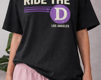 Fahren Sie das D-Shirt - Los Angeles Metro D Line Tee