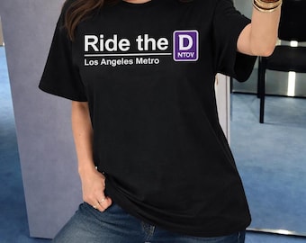 Fahren Sie das D-Shirt - Los Angeles Metro D Line Tee