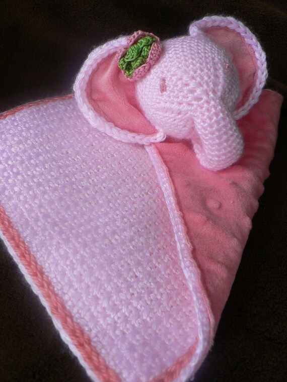 Items similar to Made to Order Crochet Animal Security Blanket with