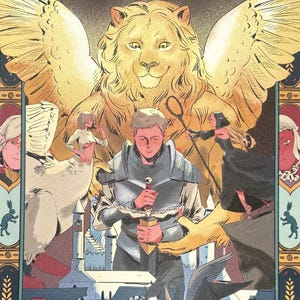 Impresión artística de tapiz de malla de mazmorra tamaño A4/A5