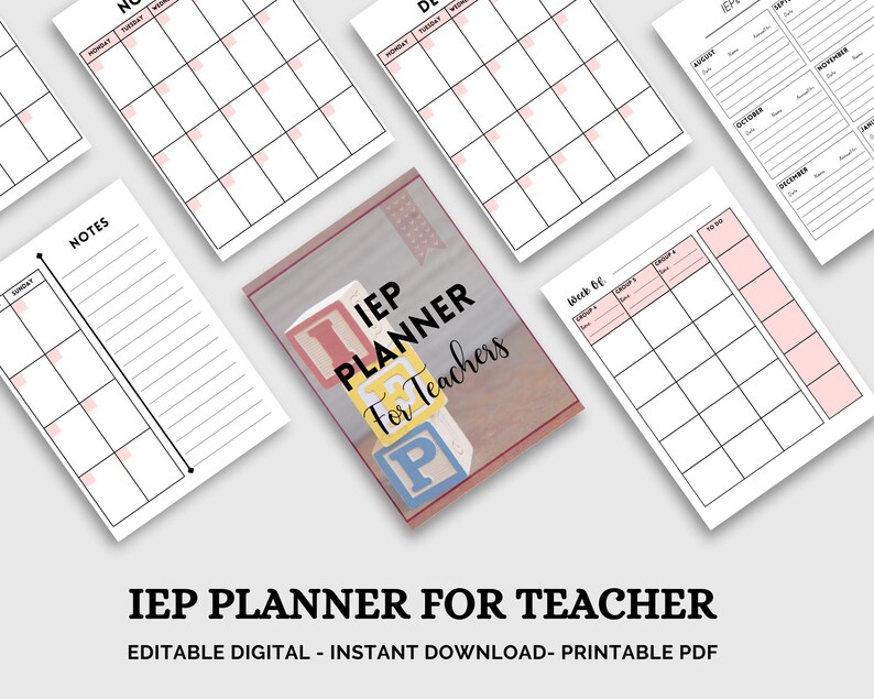 Editable IEP Planner for Teachers Printable | Special Education ...