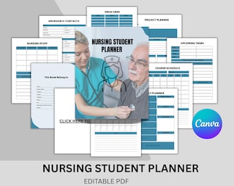 Nursing Student Planner: Study, Clinical & Exam Organizer