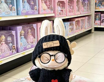 Clothes, dress and accessories of 17cm Labubu doll (without doll)