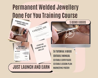 Permanent Welded Jewelry Online Course | Training Manual, Videos (Digital Download)