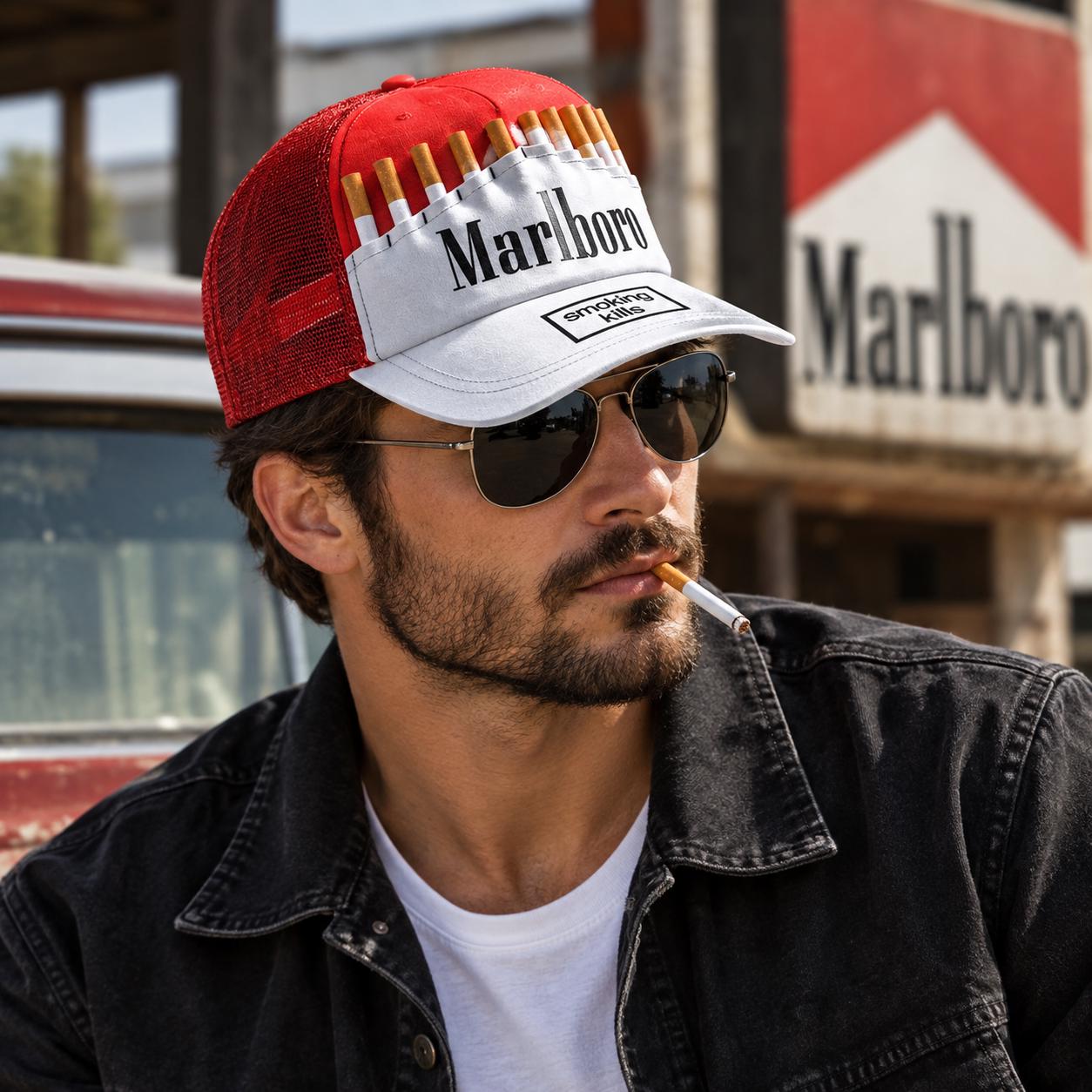 Marlboro Style Hat - Etsy