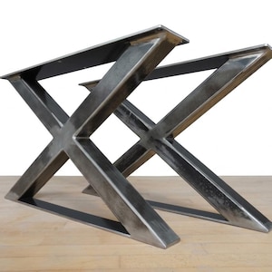 X-Frame stalen tafelpoten – industriële moderne bank onderstellen (set van 2)