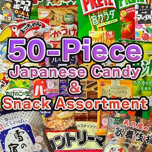 Caixa surpresa com 50 snacks japoneses