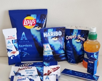 Personalized Confectionery | Personalized Sweets | Children's Birthday Decorations | Children's Party Stationery | Avatar Theme or Other of Your Choice