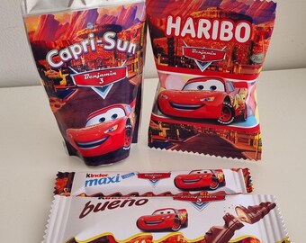 Personalized Haribo | Children's Birthday | Birthday Decorations | Party Stationery | CARS Theme or Other Options | Candy Bar | Event