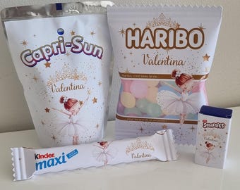 Personalized birthday candy bag for girls | Personalized children's candy bar | Birthday decorations | Personalized party favors