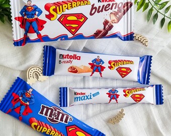 Personalized birthday candy bar | Table decorations | Personalized candy bags | Boy's birthday | | SUPERMAN theme