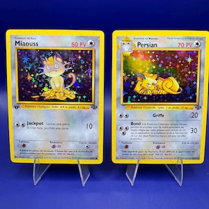 Meowth Persian FR Edition 1 Base Set Proxy Card