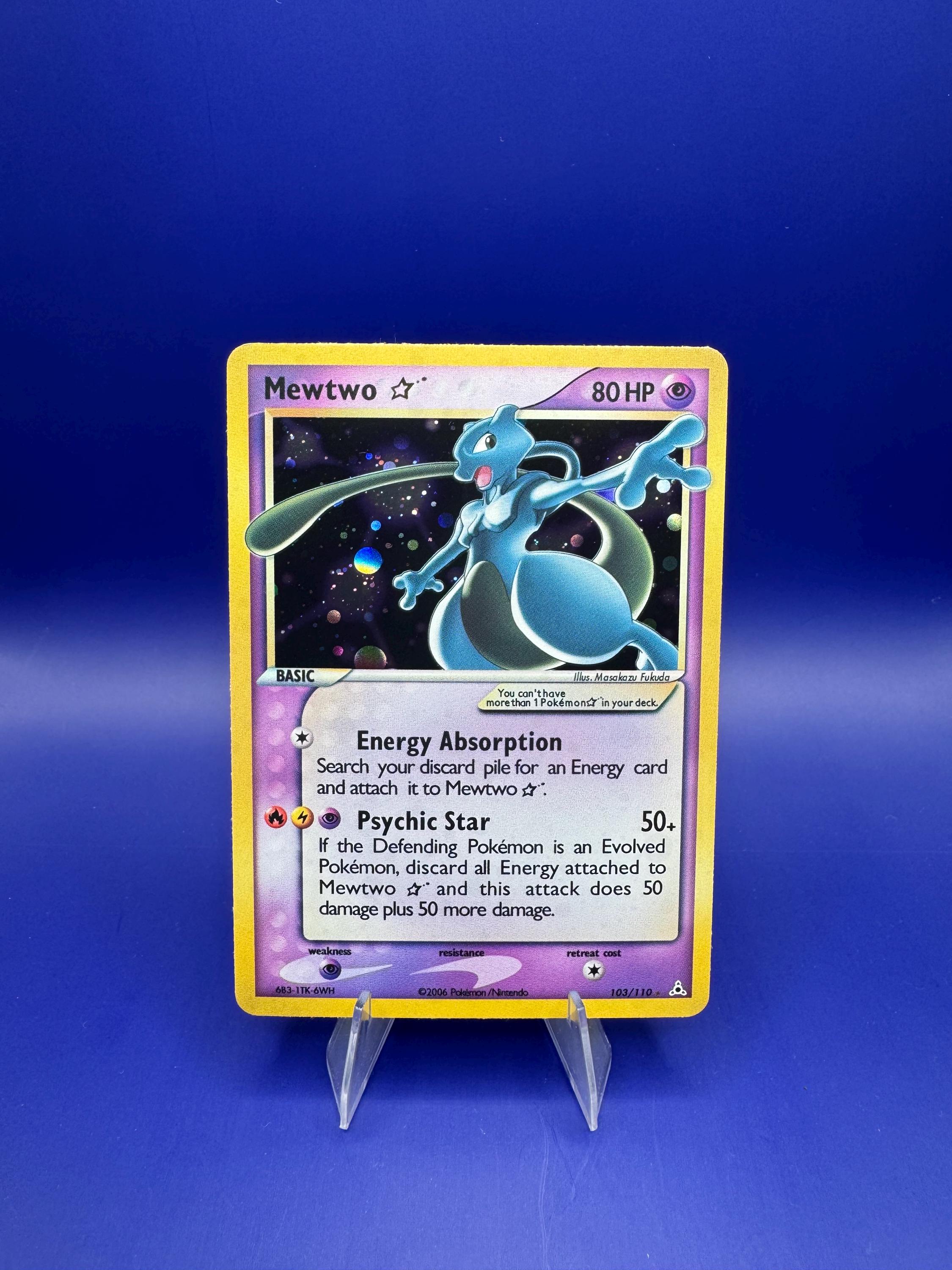 Mewtwo Gold Card - Etsy
