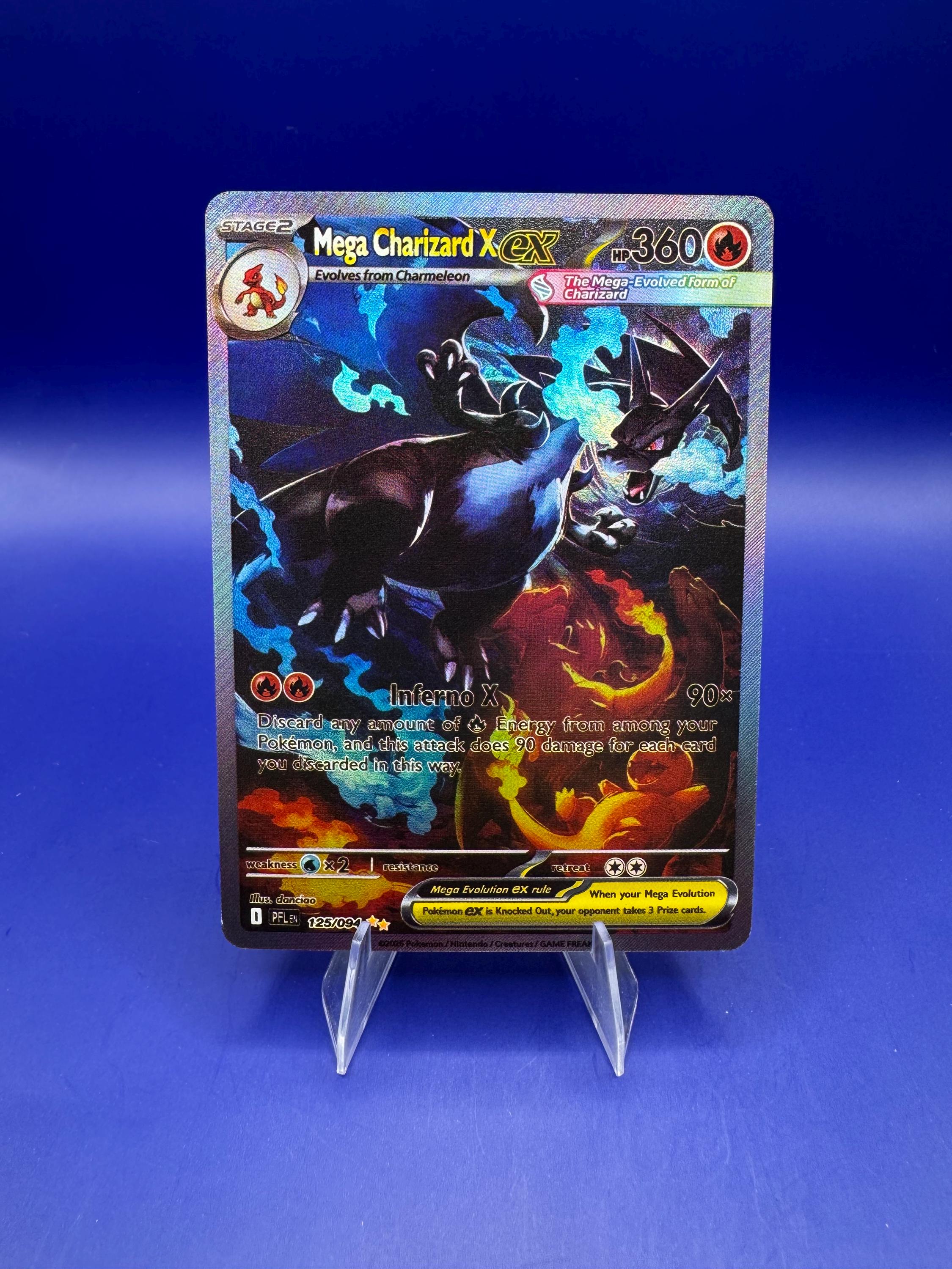 Mega Charizard X Ex 125/094 Proxy - Prismatic Evolutions - Etsy