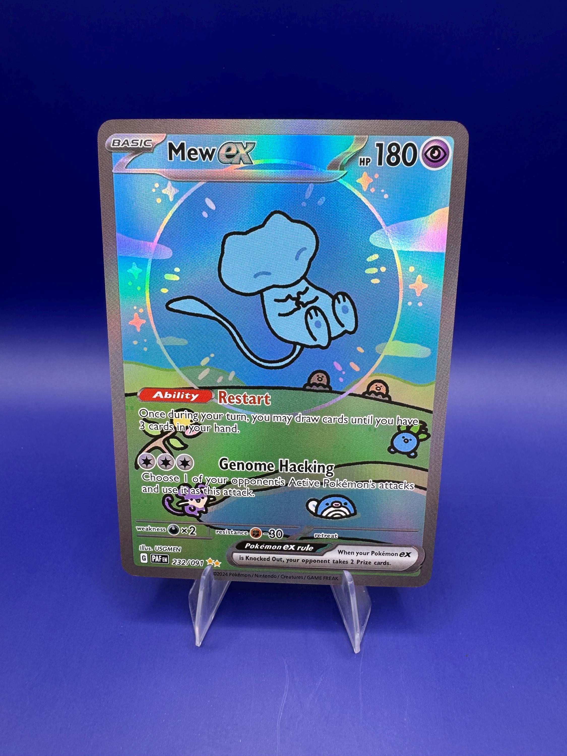 Mew Ex 232/091 SV Proxy: Paldean Fates Holo - Etsy