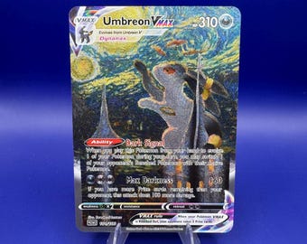 Umbreon Vmax Alt Art Custom Pokémon Card Display Frame Case - Etsy