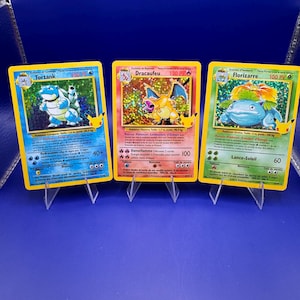 Charizard Blastoise Venusaur 25th Anniversary Proxy