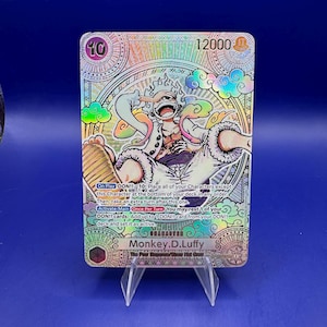 one piece card game gear 5 Gear 5 SP Monkey D Luffy Gold & Silver One Piece Card Game Premium Qua – OP  Proxies TCG main image 1